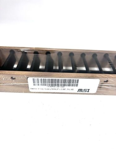 -new- msi walnut 4 way supply grille 9'' x 2.88'' teak vent