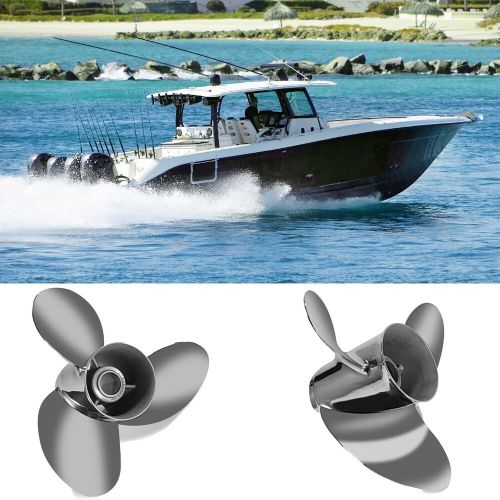 14 1/2X25 Stainless steel Boat Propeller for Mercury 135-300HP 15 Spline RH Prop, US $395.99, image 2