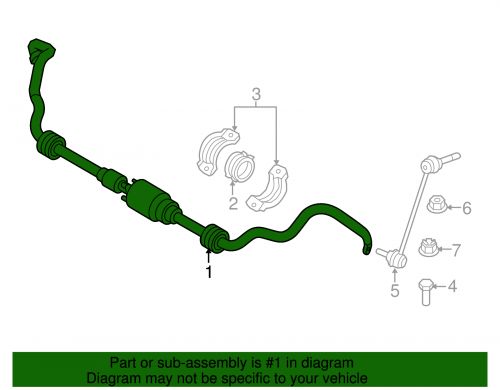 Genuine bmw stabilizer bar 37-11-6-856-418