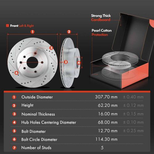 Rear Drilled Rotors & Brake Pads for INFINITI M35 M45 06-10 Nissan 350Z 06-09, US $85.46, image 3