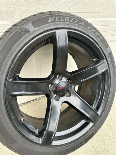 SRT OE STYLE CENTER CAPS FOR CHARGER CHALLENGER DURANGO JEEP MATTE BLACK & RED, US $29.99, image 3