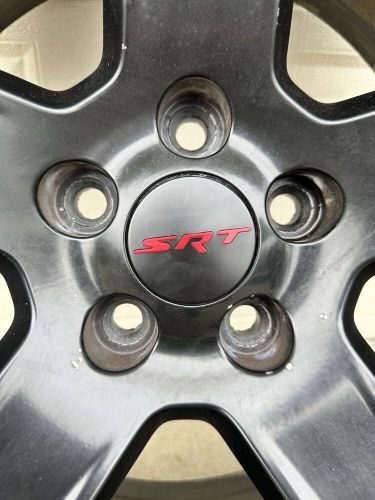 SRT OE STYLE CENTER CAPS FOR CHARGER CHALLENGER DURANGO JEEP MATTE BLACK & RED, US $29.99, image 4