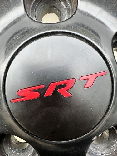 SRT OE STYLE CENTER CAPS FOR CHARGER CHALLENGER DURANGO JEEP MATTE BLACK & RED, US $29.99, image 5