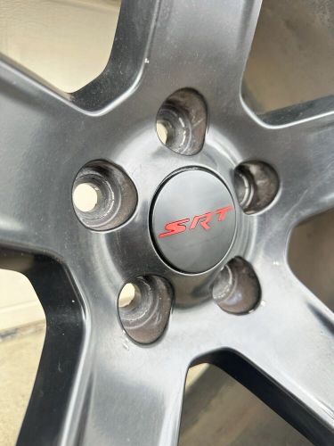 SRT OE STYLE CENTER CAPS FOR CHARGER CHALLENGER DURANGO JEEP MATTE BLACK & RED, US $29.99, image 6