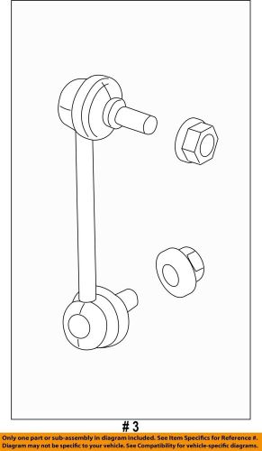 Chrysler oem 2015 200 stabilizer sway bar-rear-link 68241055ae