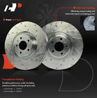 A-premium 14.02 inch (356mm) 2-pcs front drilled brake rotors