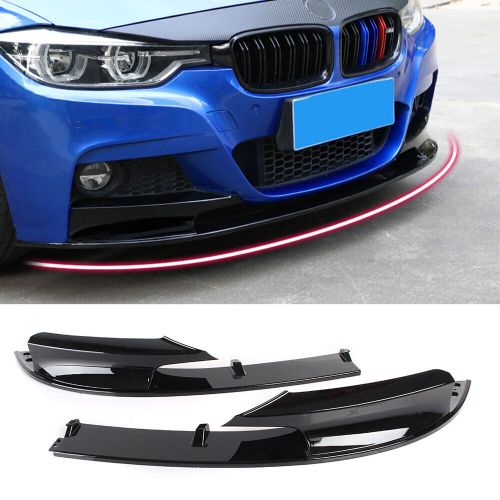 Carbon Fiber Style Front Bumper Lip For BMW F30 3 Series M Style 2012-2018 Black, US $103.16, image 11