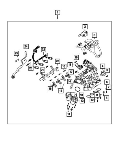 Genuine mopar turbo purge valve 4861942ab