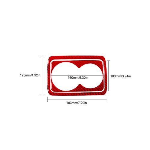 2Pcs Red Carbon Fiber CupHolder Sticker Cover Trim For Honda Accord Sedan 08-12, US $26.99, image 8