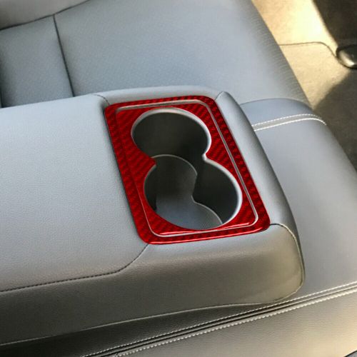 2Pcs Red Carbon Fiber CupHolder Sticker Cover Trim For Honda Accord Sedan 08-12, US $26.99, image 10