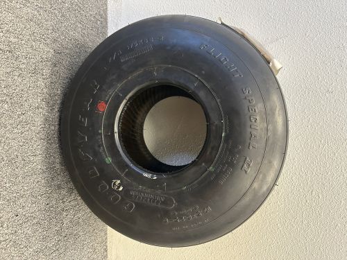Goodyear flight special ii tire 17.5x6.25-6 w/ rim 6.00-6 pn 161-30, 175k88-2