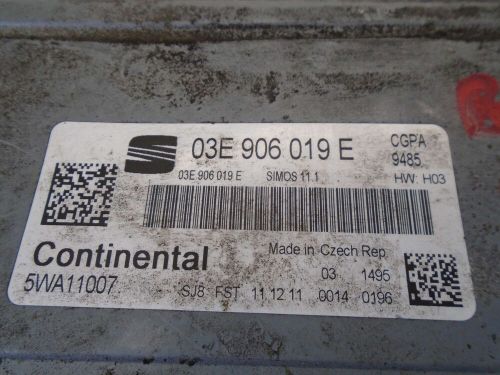 SEAT IBIZA S ECU KIT 1.2 PETROL CGPA 2008-2015, US $, image 3