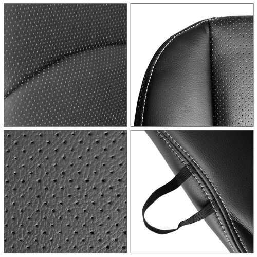 Black Driver Side Bottom Leather Seat Cover For Dodge Ram Laramie 2500 2013-2018, US $85.21, image 12