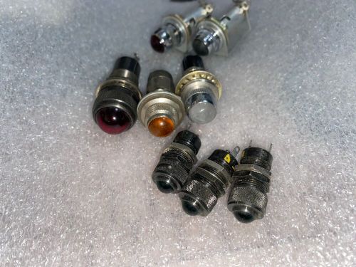 8pcs Dialco Dialight Panel Indicator Lamps Amber Red Green White Glass Lens, US $14.95, image 3