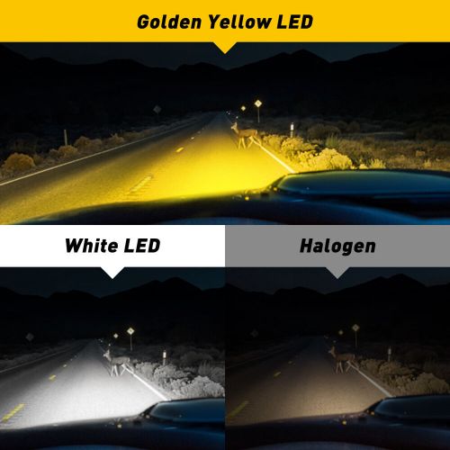 AUXITO H11 H8 LED Driving FOG Bulbs Light Kit Golden Headlamp Yellow, US $21.99, image 7