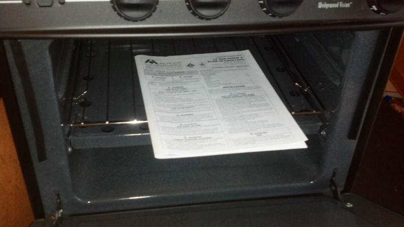  atwood rv 3 burner lp gas stove oven range camper trailor rv-1735bbprx2