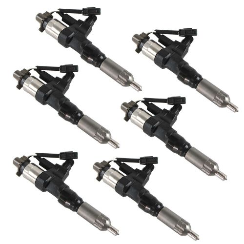 6X Fuel Injectors 095000-6593 VH23670E0012 For Hino 338 J08E Kobelco SK350-8, US $804.58, image 2