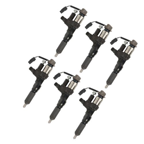 6X Fuel Injectors 095000-6593 VH23670E0012 For Hino 338 J08E Kobelco SK350-8, US $804.58, image 3