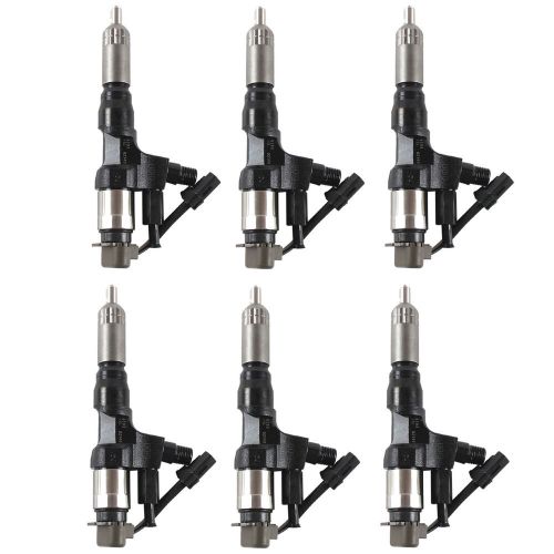 6X Fuel Injectors 095000-6593 VH23670E0012 For Hino 338 J08E Kobelco SK350-8, US $804.58, image 4