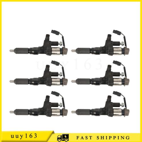 6X Fuel Injectors 095000-6593 VH23670E0012 For Hino 338 J08E Kobelco SK350-8, US $804.58, image 9