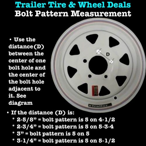 2-Pk ST205/75R15 Radial Trailer Tire LRC 6 Ply on 5 Lug White Spoke Wheel 5x5.5", US $245.99, image 5