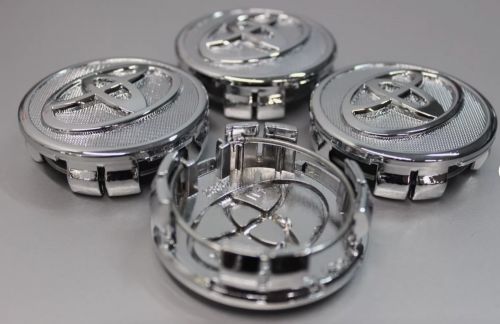 (4) NEW TOYOTA WHEEL RIM CENTER HUB CAPS CHROME LOGO 57MM PRIUS COROLLA YARIS, US $10.00, image 4