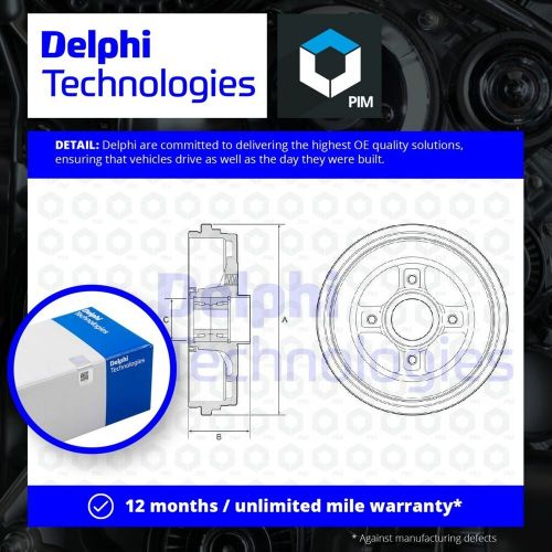 Brake Drum fits RENAULT CLIO Mk4 1.5D Rear 2012 on 5-Speed Manual Transmission, US $, image 2