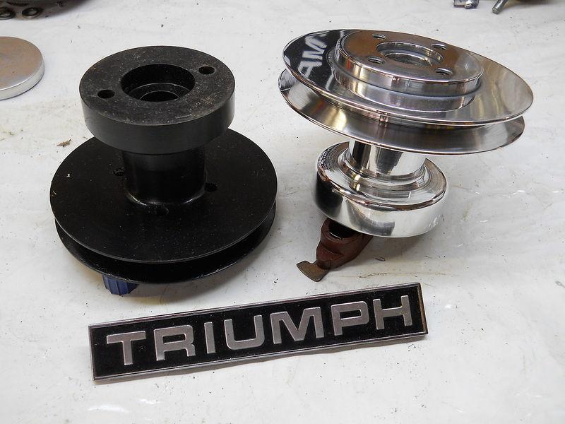 Purchase TR6 AC PULLEY BILLET ALUMINUM 1.75 LBS LIGHTWEIGHT LQQQK NEW