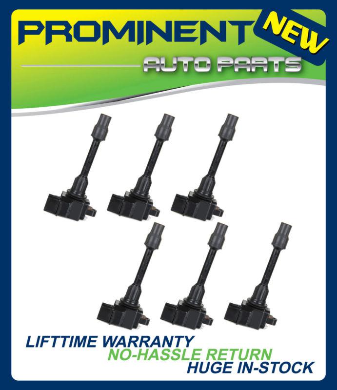 Set of 6 new ignition coil on plug 95-99 nissan 3.0l v6 maxima i30 uf138 c1001