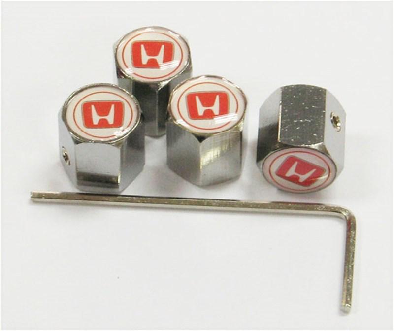 Purchase Honda RED Wheel Tyre Tire Valve Stem Air Dust Covers Caps Anti