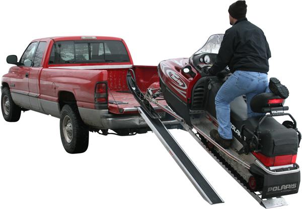 8' whiteout aluminum snowmobile ramps-truck-trailer-usa (sno-9626-046)