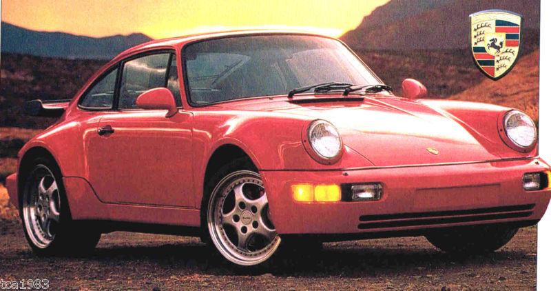 1990 / 1991 / 1992 PORSCHE 911 TURBO IMP Brochure, US $8.00, image 2