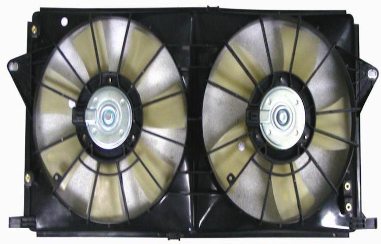 Replacement ac condenser and radiator cooling fan assembly buick cadillac dts