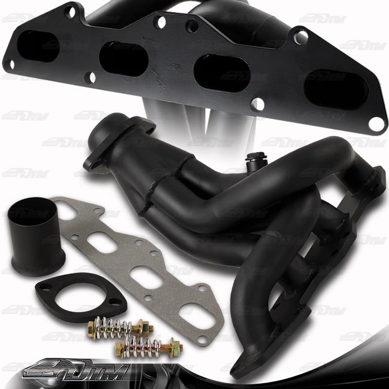 1995-1999 dodge neon 4-1 black coated stainless steel header exhaust manifold