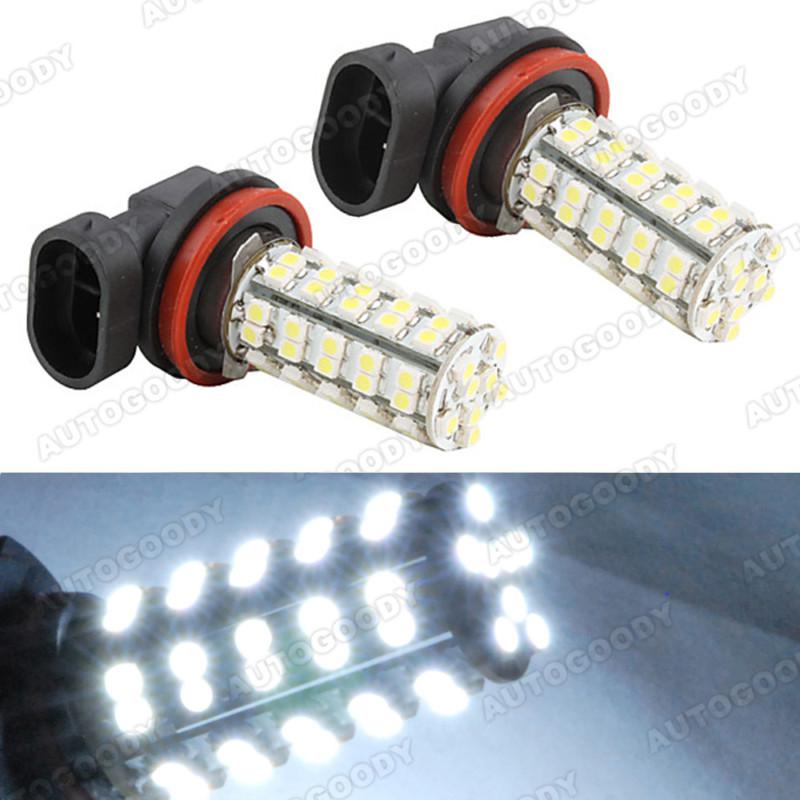 H11 led bulbs white 68 smd drl fog light headlight