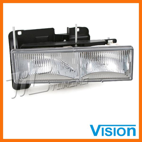 92-99 chevy suburban 1500 2500 passenger rh head light lamp assembly composite