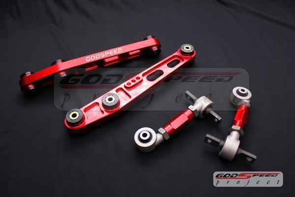 Godspeed 92-95 civic rear lower control arm + camber kit set eg integra dc2 red 
