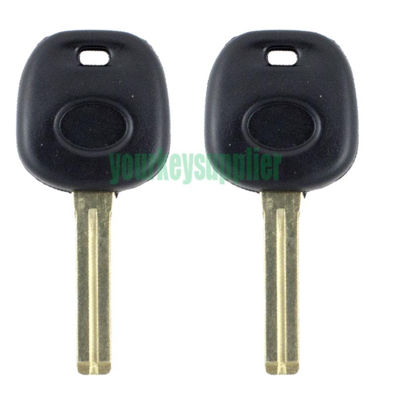 2 - new uncut replacement lexus transponder ignition chip car key - short