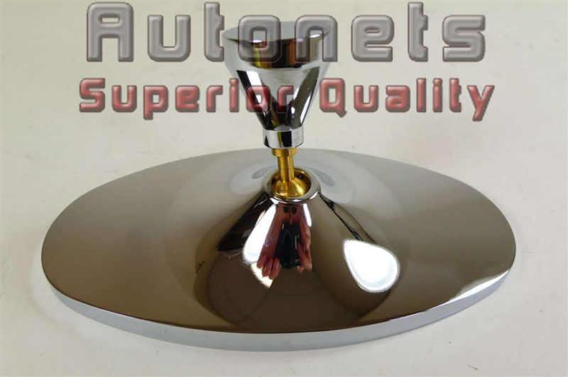 Universal fit chrome aluminum rear wiew interior mirror classic glue on
