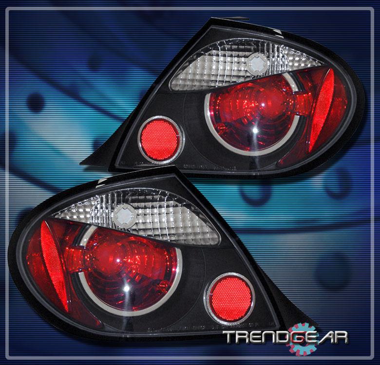 03-06 dodge neon altezza tail brake light rear lamp black 04 05 r/t se srt-4 sxt