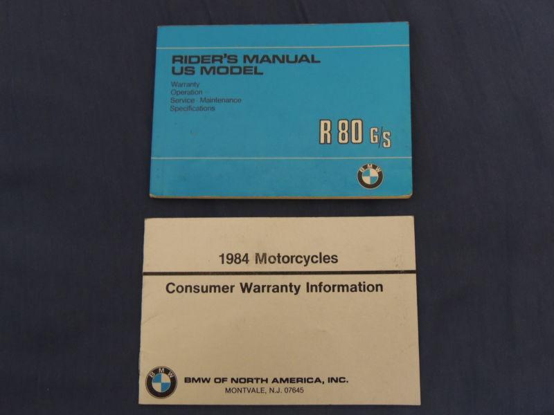 Bmw motorcycle original factory rider's manual