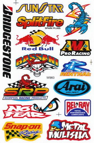 Sns#st100 sticker decal motorcycle car racing motocross bike truck tuning