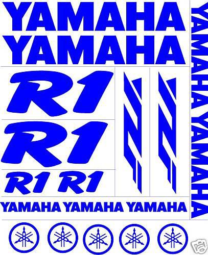 Yamaha yzf r1 decal kit 09 08 07 06 05 04 03 02 01 600