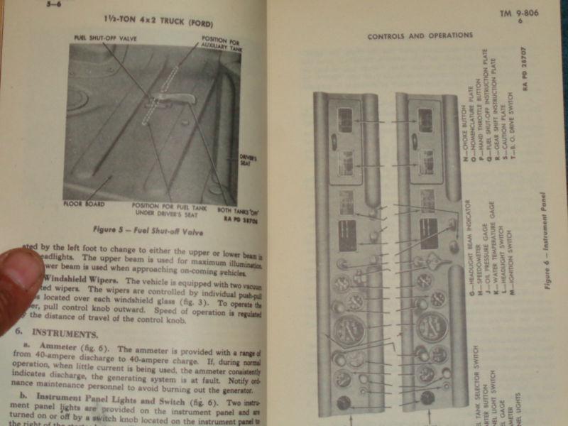 1944 FORD TRUCK 1 1/2 TON 4X2 ARMY OWNER'S MAINTENANCE MANUAL / ORIGINAL BOOK , US $74.50, image 6