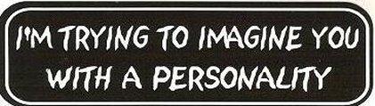 Motorcycle sticker for helmets or toolbox #906 i'm trying to imagine you