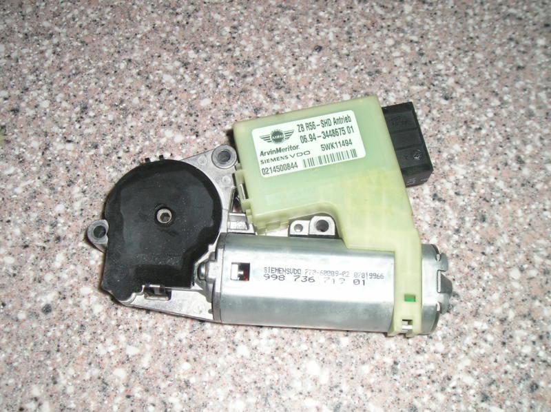 Mini oem r56 r55 sun roof motor - new # 54 10 3 448 675