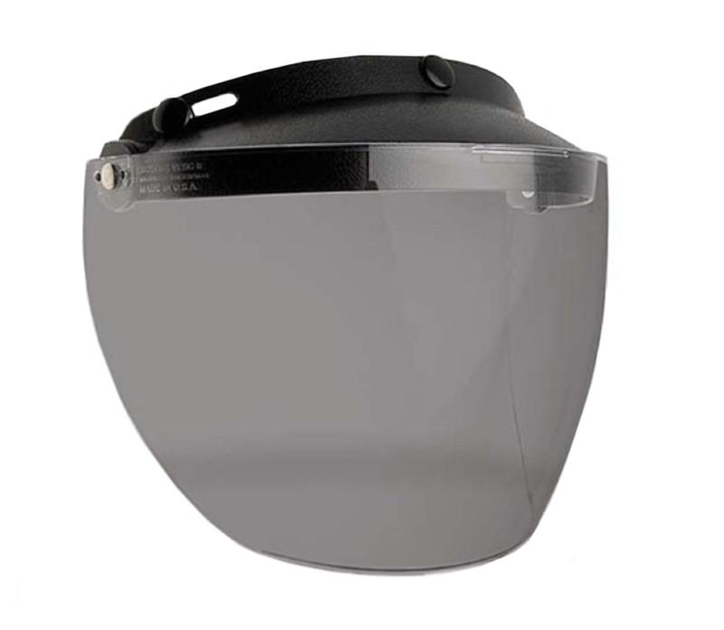 3 snap motorcycle helmet visor shield ratchet flip up bell custom 500 shorty new