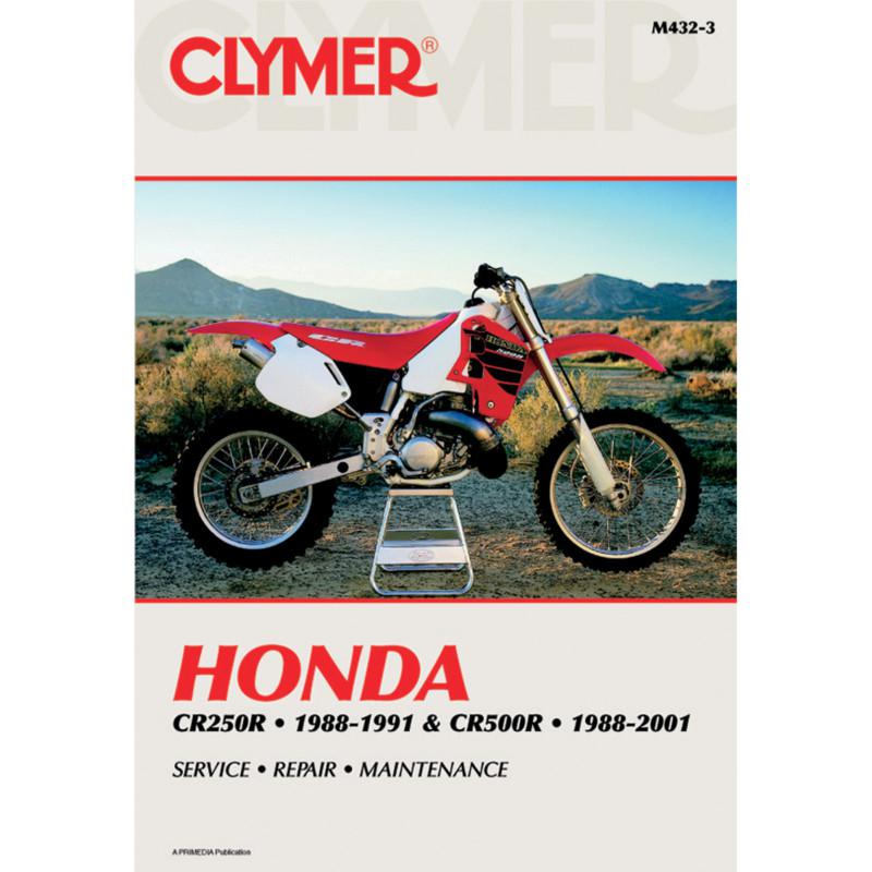 Clymer m432-3 repair service manual honda cr250r 1988-1991, cr500r 88-01