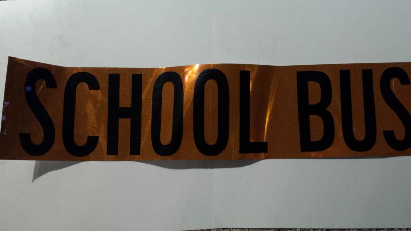 School bus reflective decal