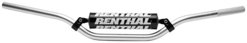 Renthal 7/8in. mini racer handlebar - 50sx mini bend - silver  825-01-si-04-227